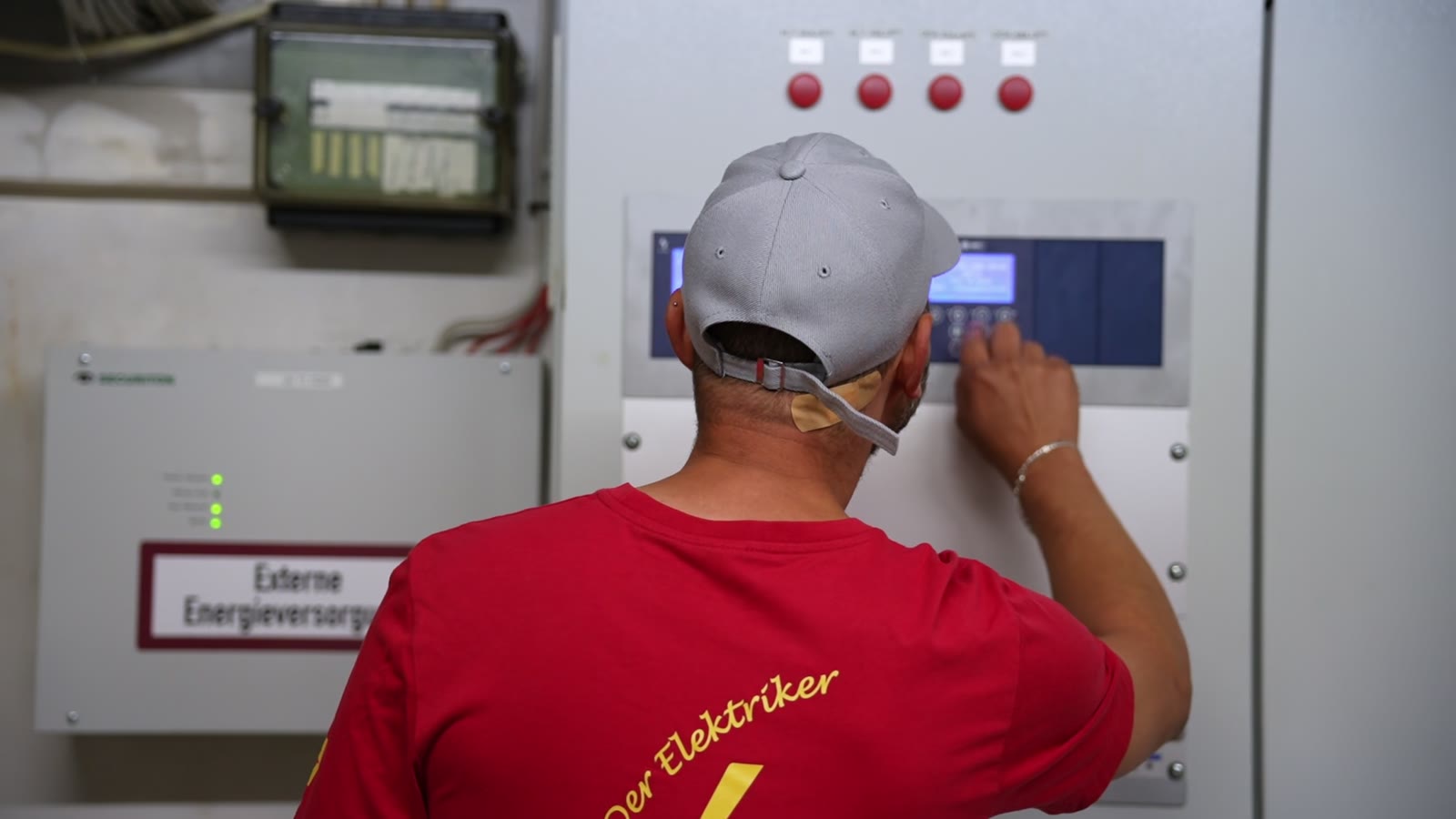 Elektro Hinnenberg bei der Arbeit in Wiesbaden